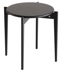 TILIA Soffbord Ø51 H.48 Svartbetsad Ek