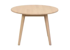 TOMPKINS soffbord runt Ø60 vitpigmenterad ek
