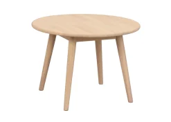 TOMPKINS soffbord runt Ø60 vitpigmenterad ek